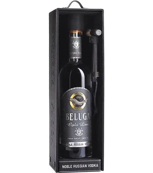 Beluga Gold Line Leather Gift Pack alcohol gift image from Drinks Vine