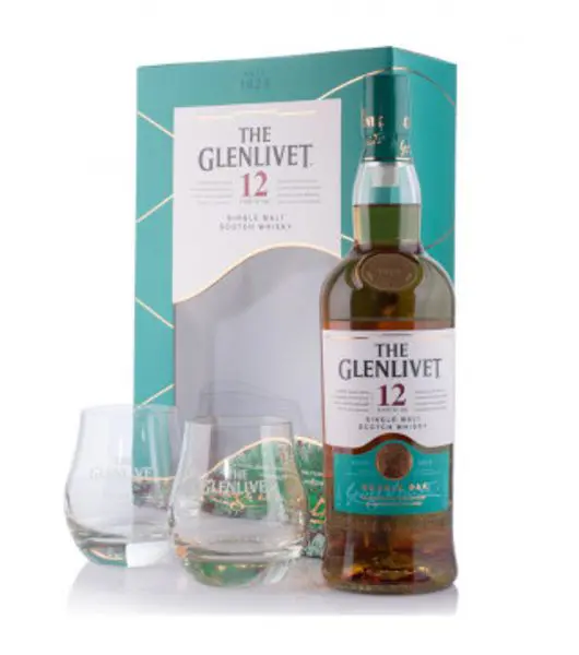 Glenlivet 12 Years Gift Pack alcohol gift image from Drinks Vine