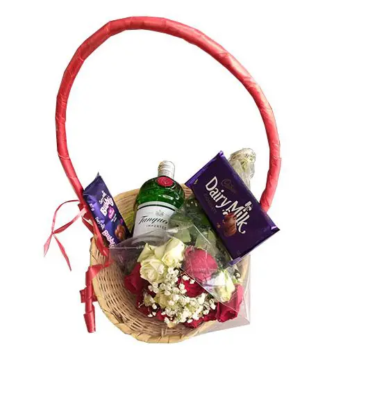 Tanqueray Gin - FlowerChocs Gift Hamper alcohol gift image from Drinks Vine