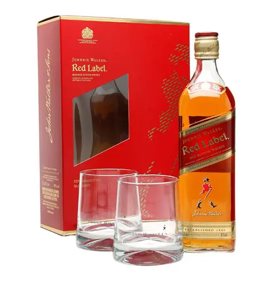 Johnnie walker red label gift pack product image from Drinks Vine