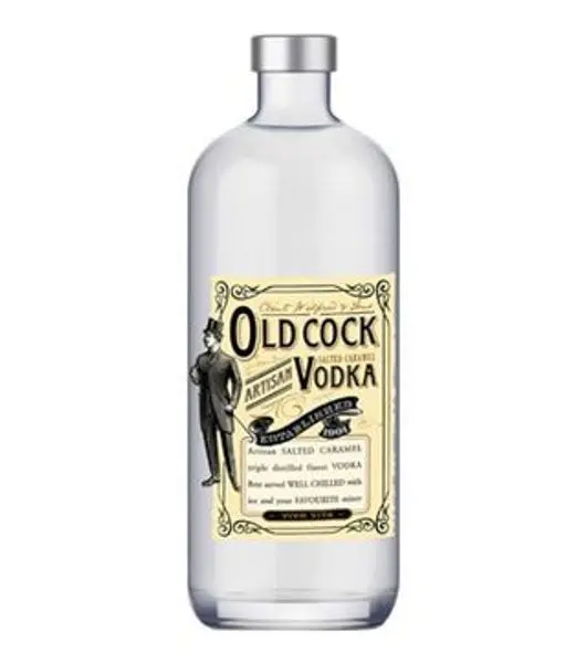Old cock artisan caramel vodka at Drinks Vine