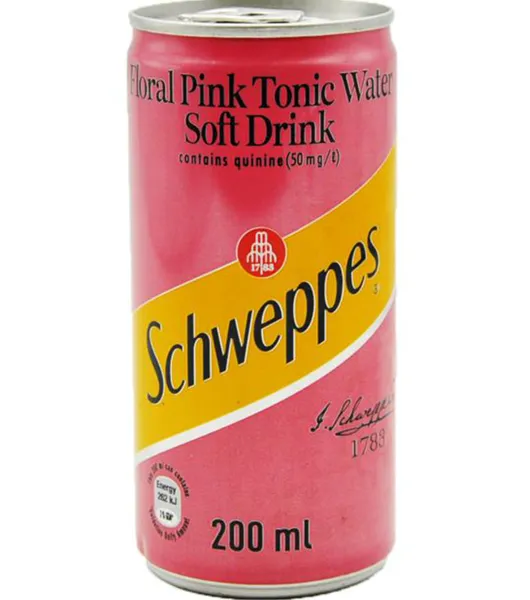 Schweppes Pink Tonic Can product image from Drinks Vine