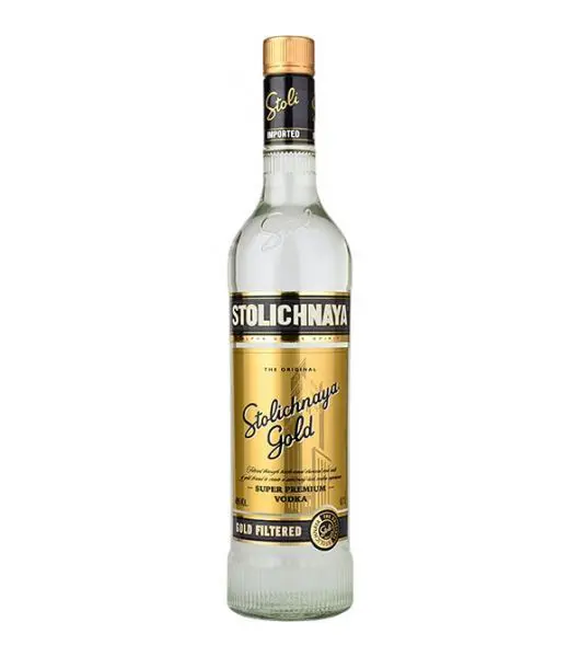Stolichnaya gold vodka product image from Drinks Vine