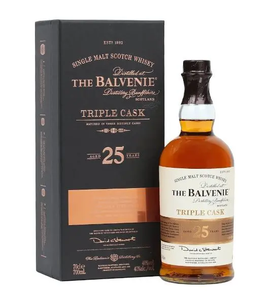 The balvenie 25 years triple cask at Drinks Vine