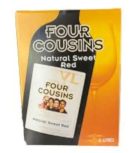 four cousins natural sweet red cask product image from Drinks Vine